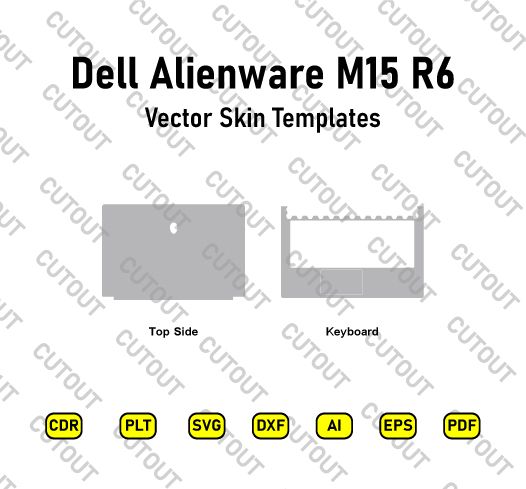 Dell Alienware M15 R6 Vector Skin Cut Files