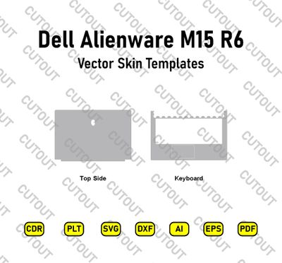 Dell Alienware M15 R6 Vector Skin Cut Files