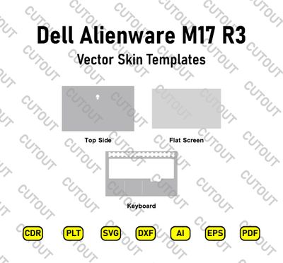 Dell Alienware M17 R3 Vector Skin Cut Files