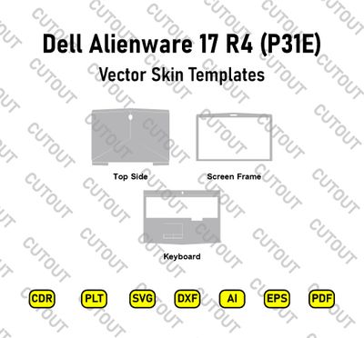 Dell Alienware 17 R4 (P31E) Vector Skin Cut Files