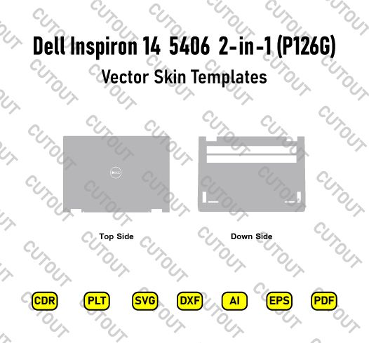 Dell Inspiron 14 5406 2-in-1 (P126G) Vector Skin Cut Files