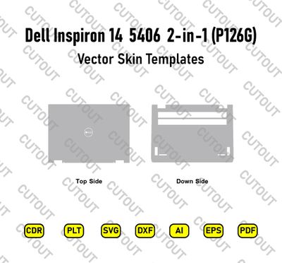 Dell Inspiron 14 5406 2-in-1 (P126G) Vector Skin Cut Files