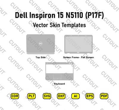 Dell Inspiron 15 N5110 (P17F) Vector Skin Cut Files