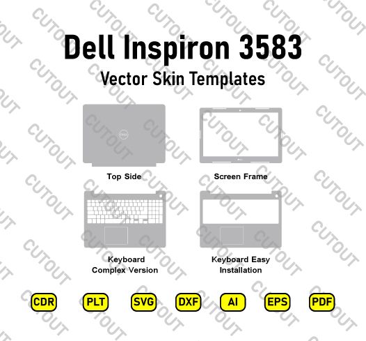 Dell Inspiron 3583 Vector Skin Cut Files