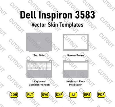 Dell Inspiron 3583 Vector Skin Cut Files