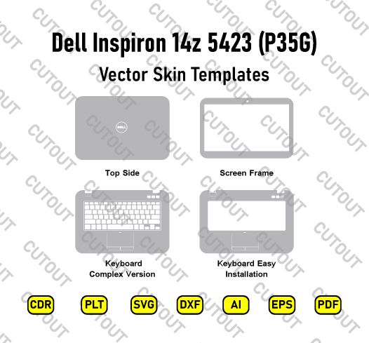 Dell Inspiron 14z 5423 (P35G) Vector Skin Cut Files