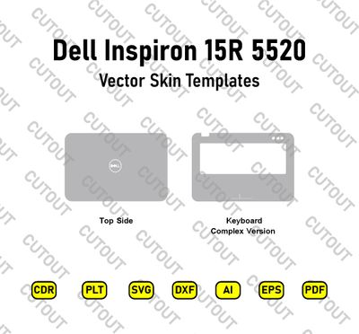 Dell Inspiron 15R 5520 (P25F) Vector Skin Cut Files