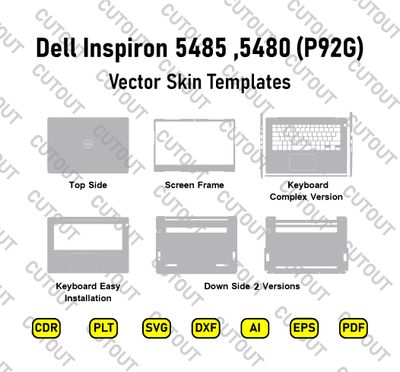 Dell Inspiron 5480, 5485 (P92G) Vector Skin Cut Files