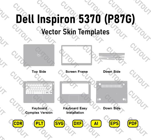 Dell Inspiron 5370 (P87G) Vector Skin Cut Files