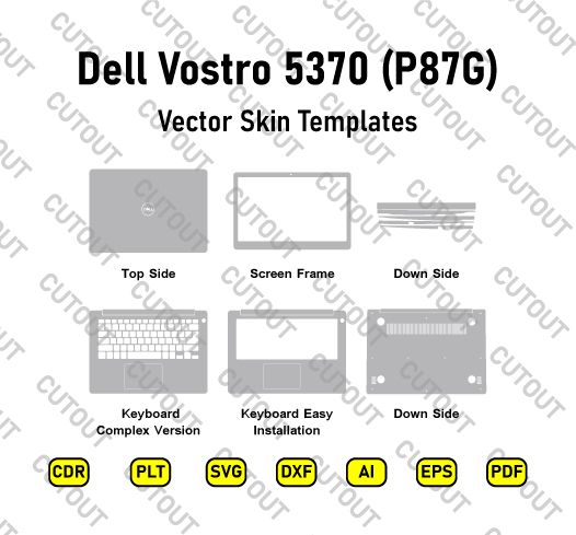 Dell Vostro 5370 (P87G) Vector Skin Cut Files
