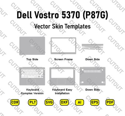 ​Dell Vostro 5370 (P87G) Vector Skin Cut-Dateien