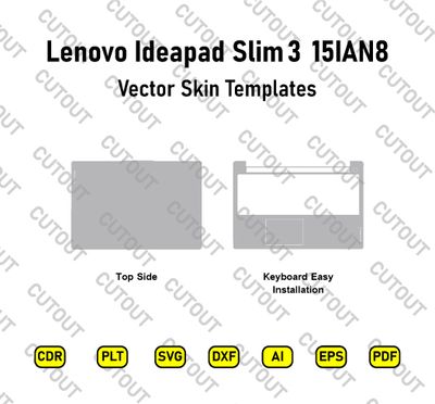 Lenovo Ideapad Slim 3 15IAN8 Vector Skin-Schnittdateien