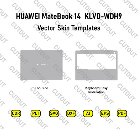 HUAWEI MateBook 14  KLVD-wdh9 Vector Skin Cut Files