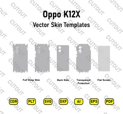 Oppo K12X Vector Skin Cut Files