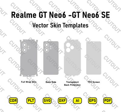 Realme GT Neo6-Realme GT Neo6 SE Vector Skin Cut Files