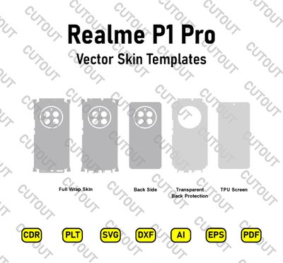 Realme P1 Pro Vector Skin Cut Files