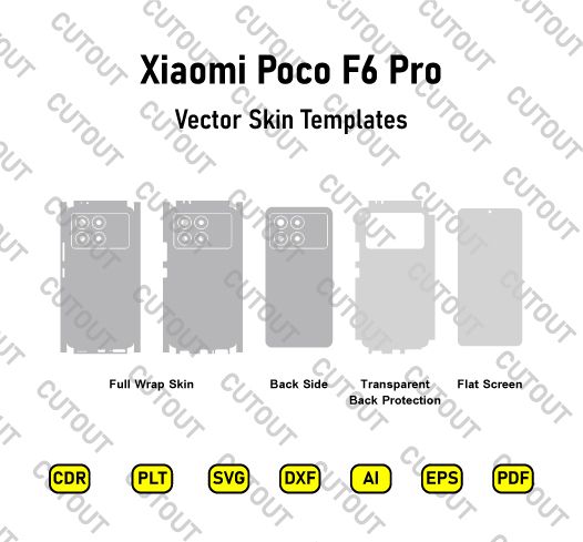 Xiaomi Poco F6 Pro Vector Skin Cut Files