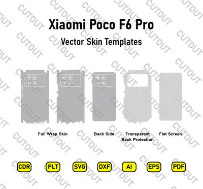 Xiaomi Poco F6 Pro Vector Skin Cut Files