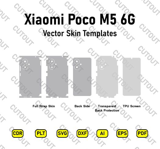 Xiaomi Poco M6 5G Vector Skin Cut Files
