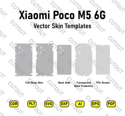Xiaomi Poco M6 5G Vector Skin Cut Files
