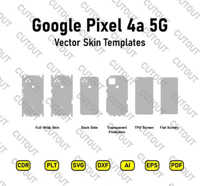 Google Pixel 4a 5G Vector Skin Cut Files
