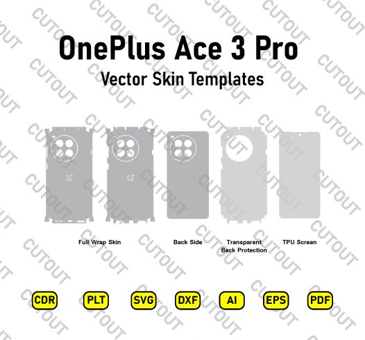 OnePlus Ace 3 Pro Vector Skin Cut Files