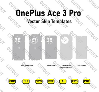 OnePlus Ace 3 Pro Vector Skin Cut Files