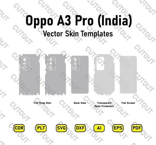Oppo A3 Pro (India) Vector Skin Cut Files