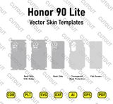 Archivos de corte de piel vectorial Honor 90 Lite 5G