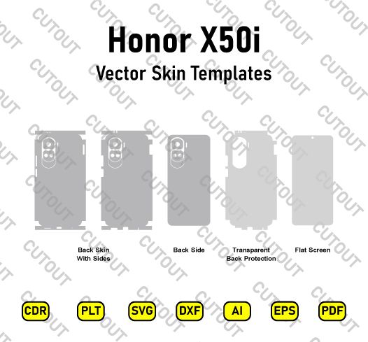 Honor X50i Vector Skin Cut Files