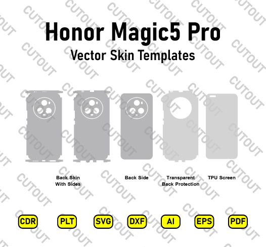 Honor Magic5 Pro Vector Skin Cut Files