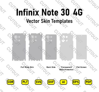 Infinix Note 30 4G Vector Skin Cut Files