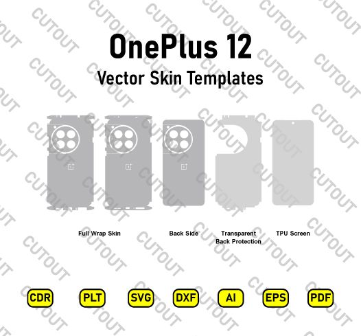 OnePlus 12 Vector Skin Cut Files