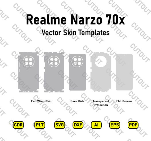 Realme Narzo 70x Vector Skin Cut Files