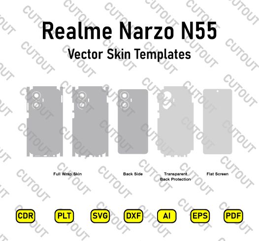 Realme Narzo N55 Vector Skin Cut Files