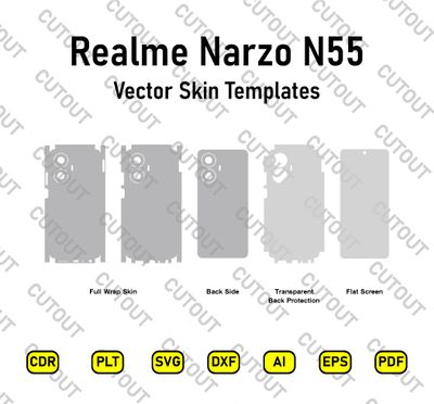 Realme Narzo N55 Vector Skin Cut Files