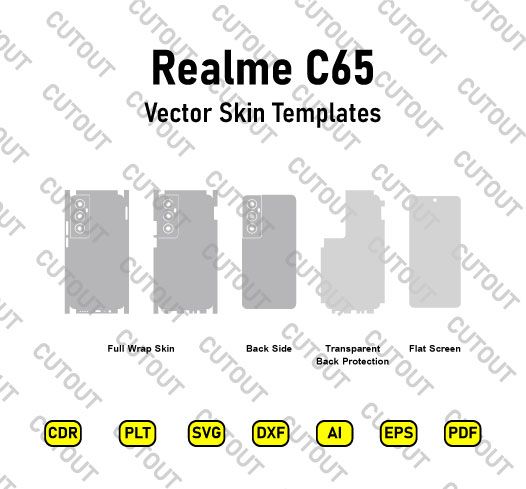 Realme C65 Vector Skin Cut Files