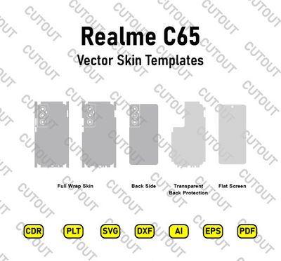 Realme C65 Vector Skin Cut Files