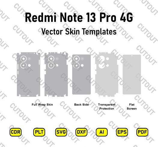 Redmi Note 13 Pro 4G Vector Skin Cut Files