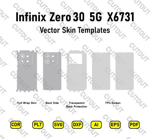 Infinix Zero 30 5G X6731 Vector Skin Cut Files