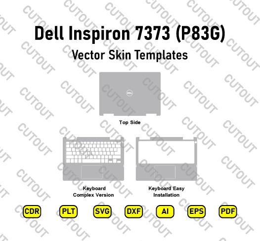 Dell Inspiron 7373 (P83G) Vector Skin Cut Files