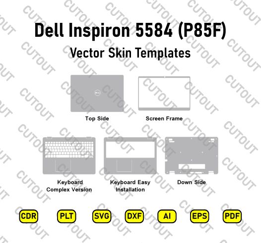Dell Inspiron 5584 (P85F) Vector Skin Cut Files