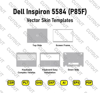 Dell Inspiron 5584 (P85F) Vector Skin Cut Files