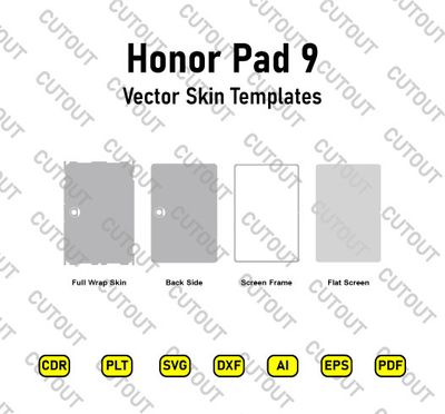 Honor Pad 9 Vector Skin Cut Files