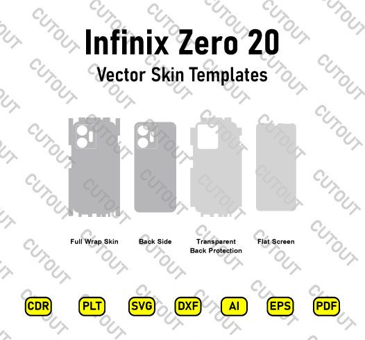 Infinix Zero 20 X6821 Vector Skin Cut Files