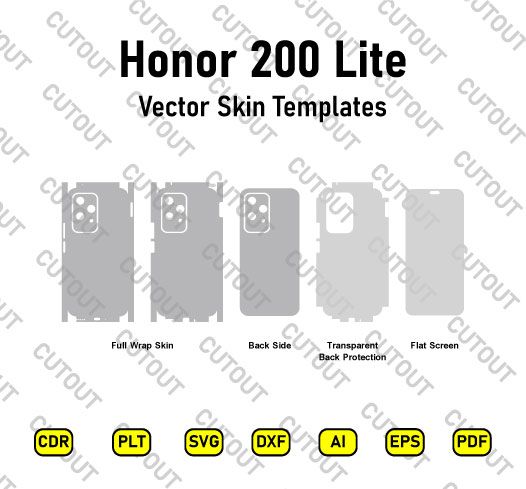 Honor 200 Lite Vector Skin Cut Files