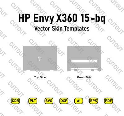 HP Envy X360 15-bq Vector Skin Cut Files