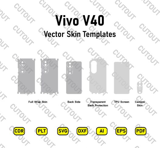 Vivo V40 Vector Skin Cut Files