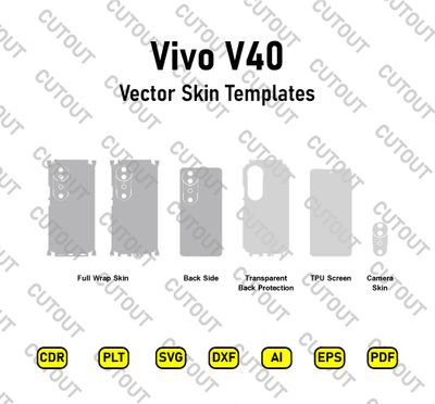 Vivo V40 Vector Skin Cut Files