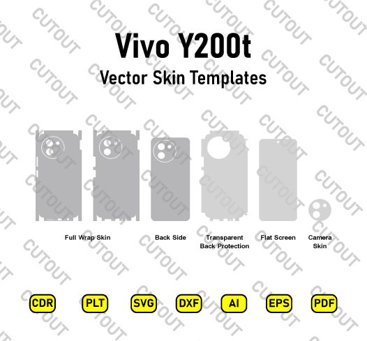 Vivo Y200T Vector Skin Cut Files